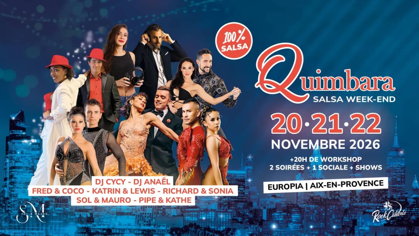 Quimbara Salsa Week-end 2026 — Aix-en-Provence