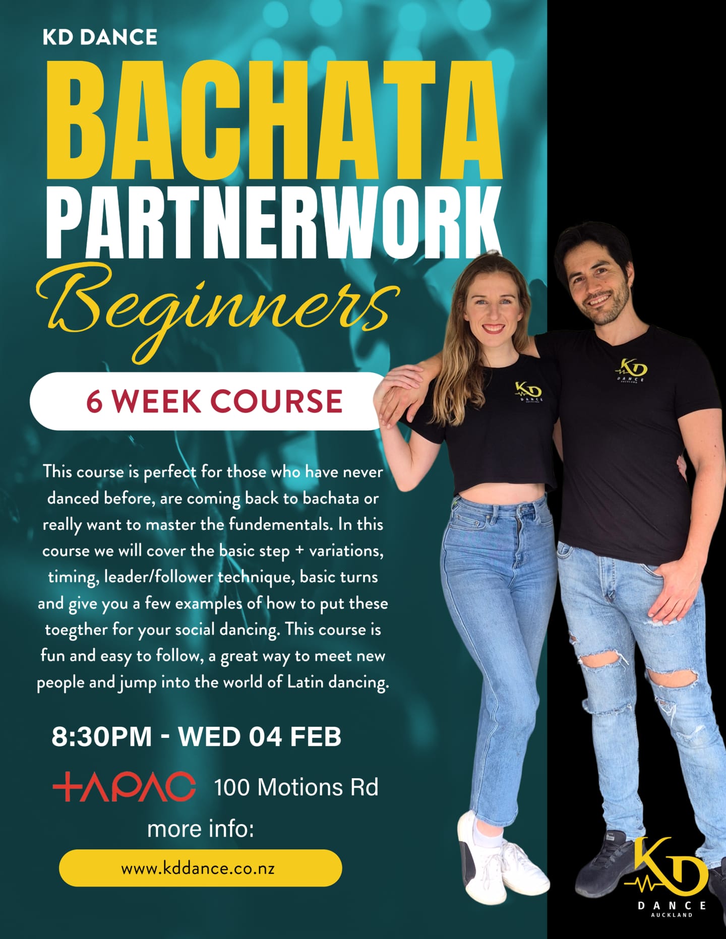 Wednesday Salsa & Bachata at KD Dance — Auckland