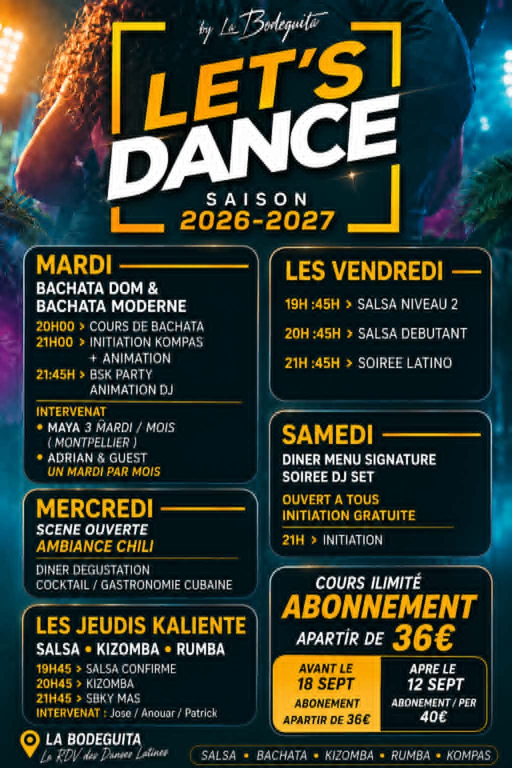 La Bodeguita — Mardi Bachata & BSK Party — Avignon