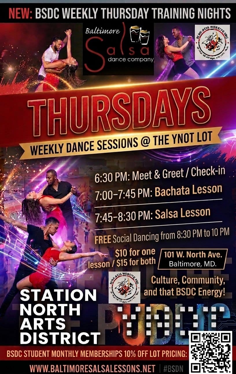 Thursday Salsa & Bachata at The Ynot Lot — Baltimore