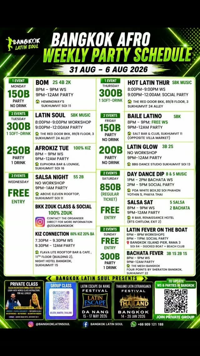 Latin Soul Tuesday Party — Bangkok