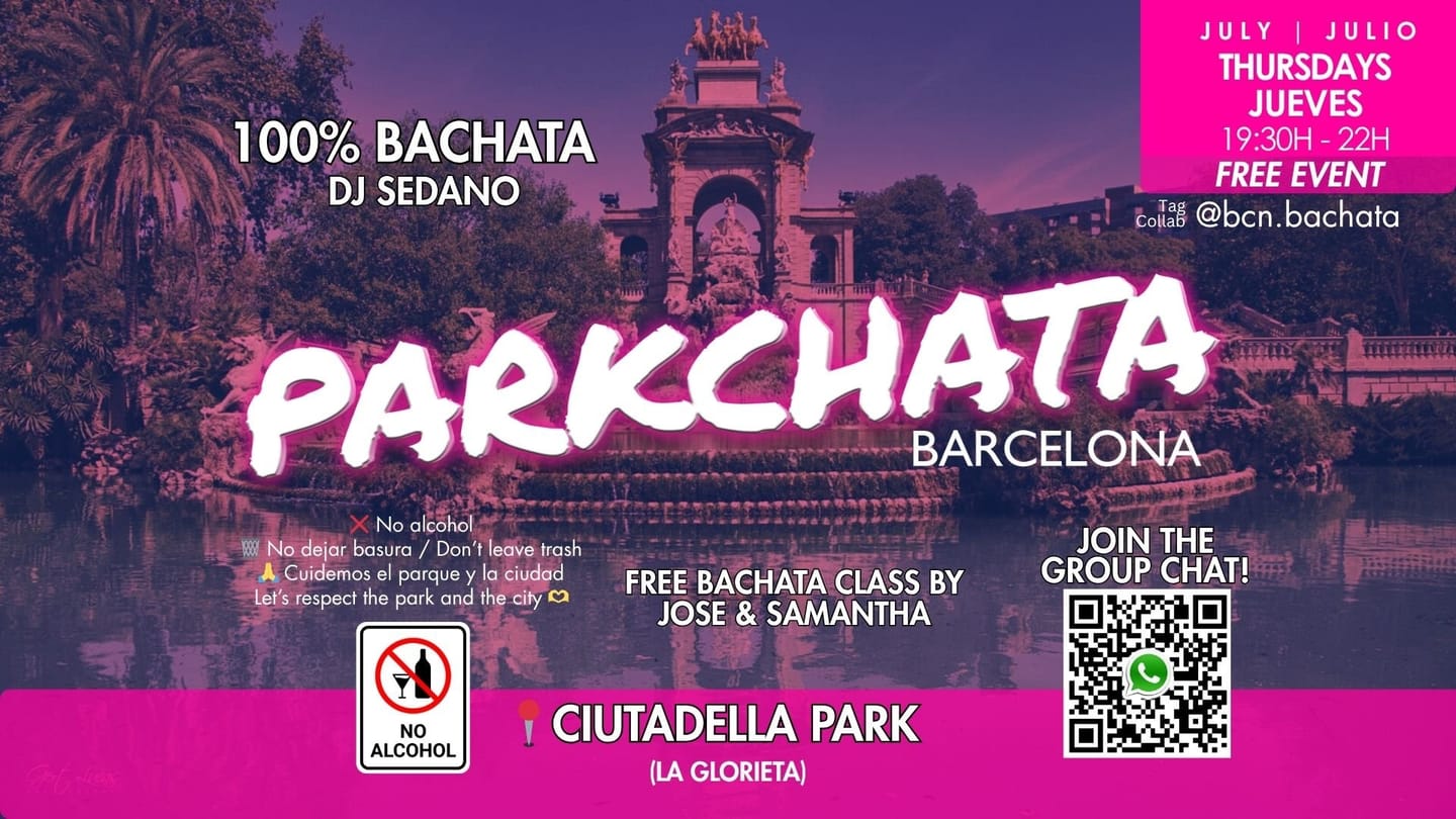 Parkchata — Thursday free bachata class & social (Ciutadella) — Barcelona