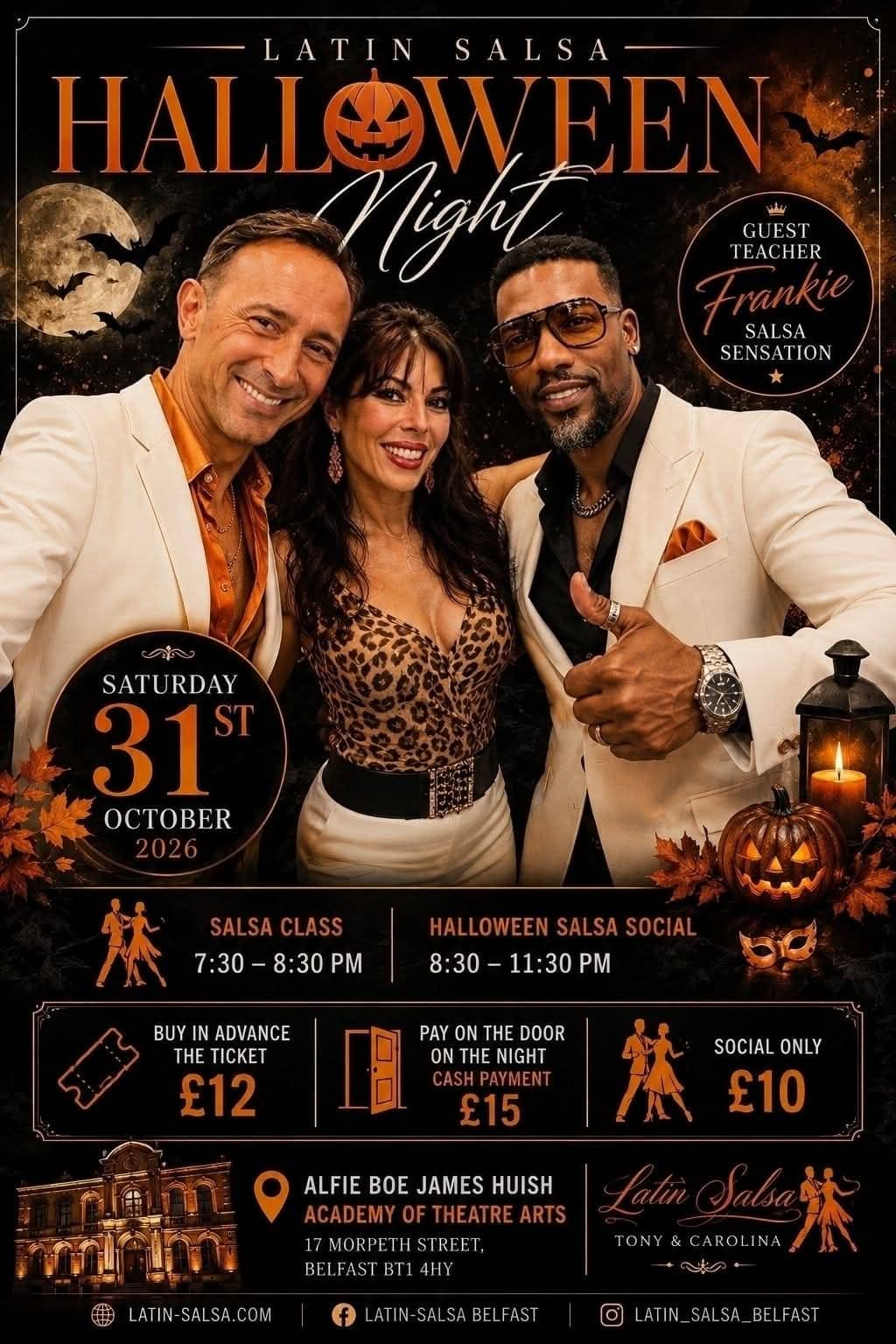 Halloween Bachata & SBK Party with Frankie Salsa Sensation — Belfast