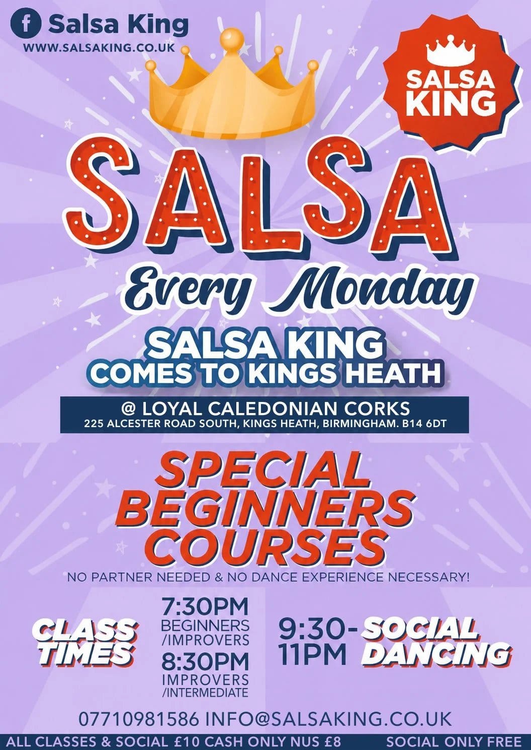 Salsa King Mondays at Loyal Caledonian Corks — Birmingham