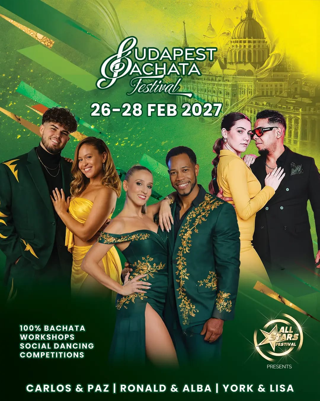 Budapest Bachata Festival 2027 (All Stars, 5th edition) — Budapest