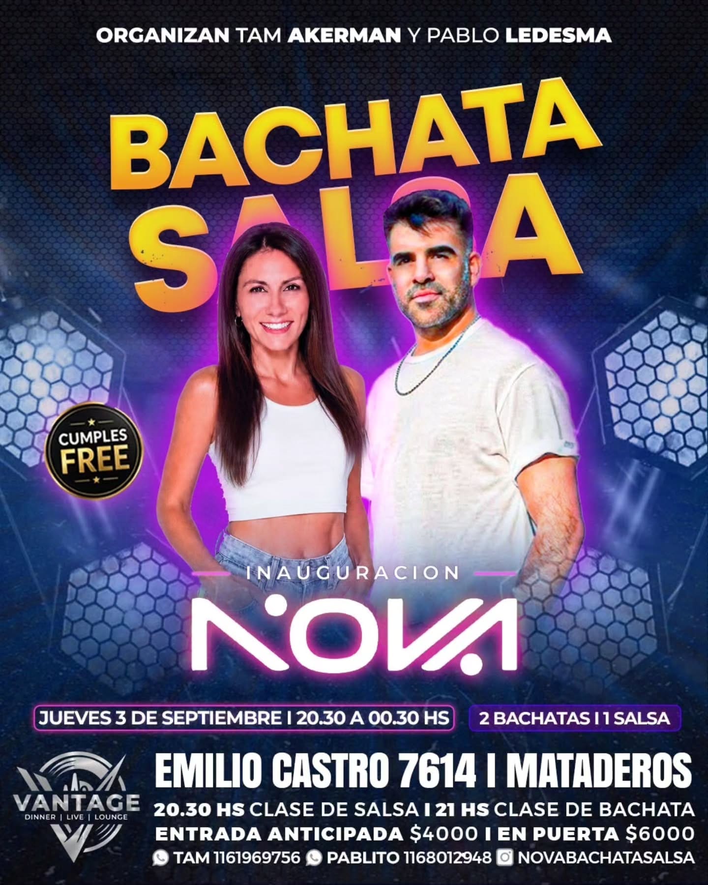 Bachata Night — Tuesday class + social (Azúcar Son y Ron) — Buenos Aires