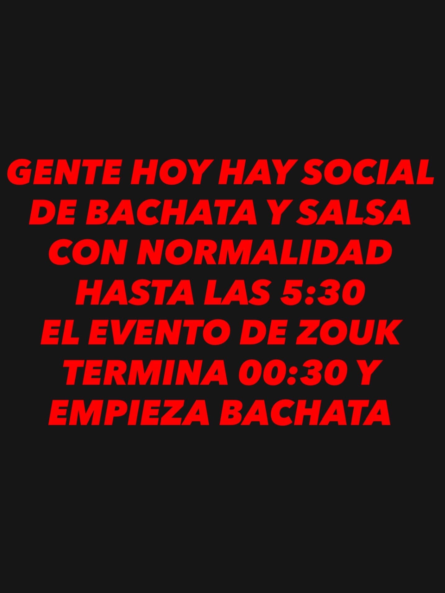 Gold Night — Friday bachata / salsa / zouk social — Buenos Aires