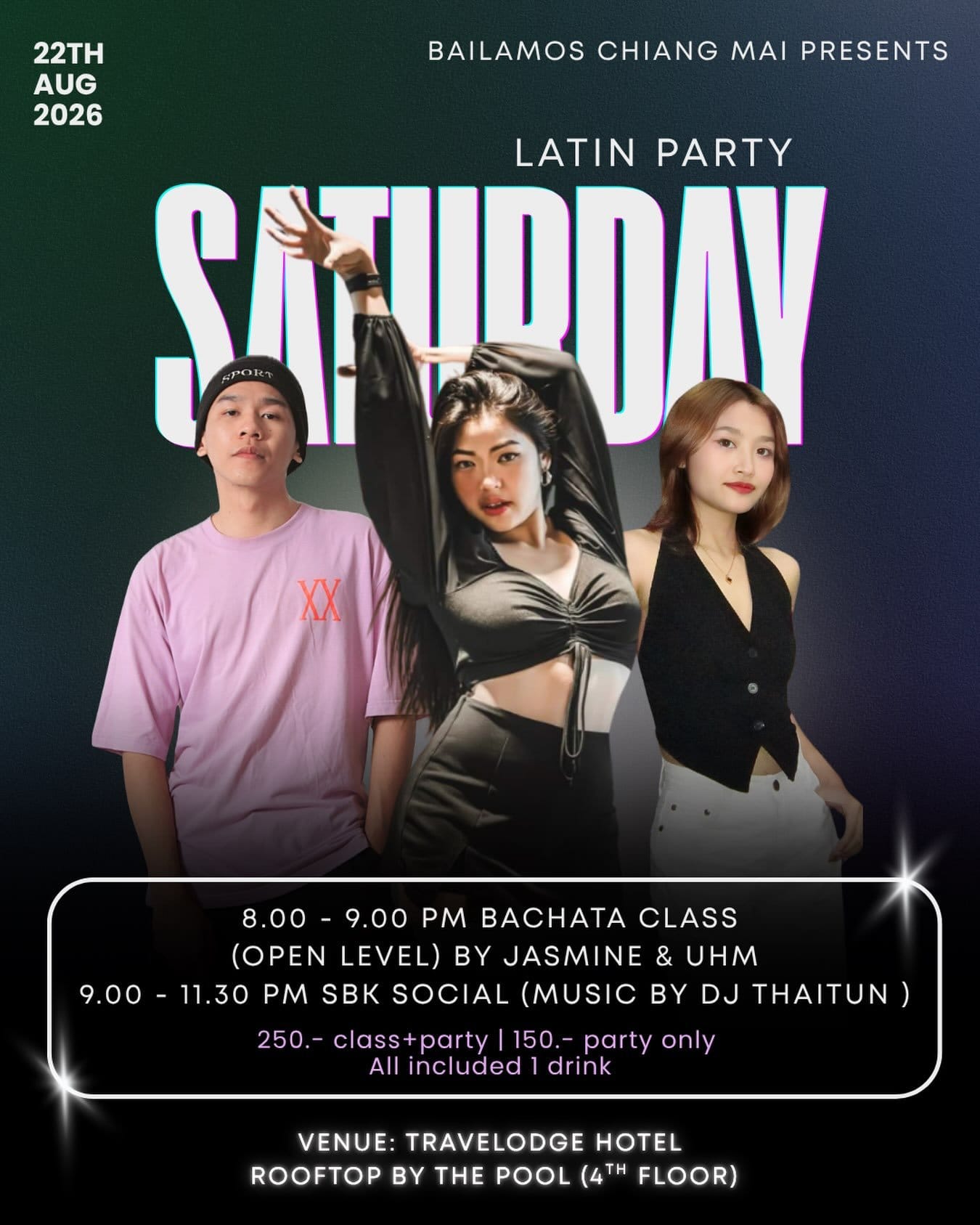 Saturday Latin Party at Travelodge Nimman Rooftop — Chiang Mai