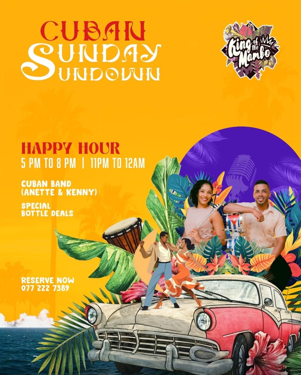 Cuban Sunday Sundown at King of the Mambo — Colombo