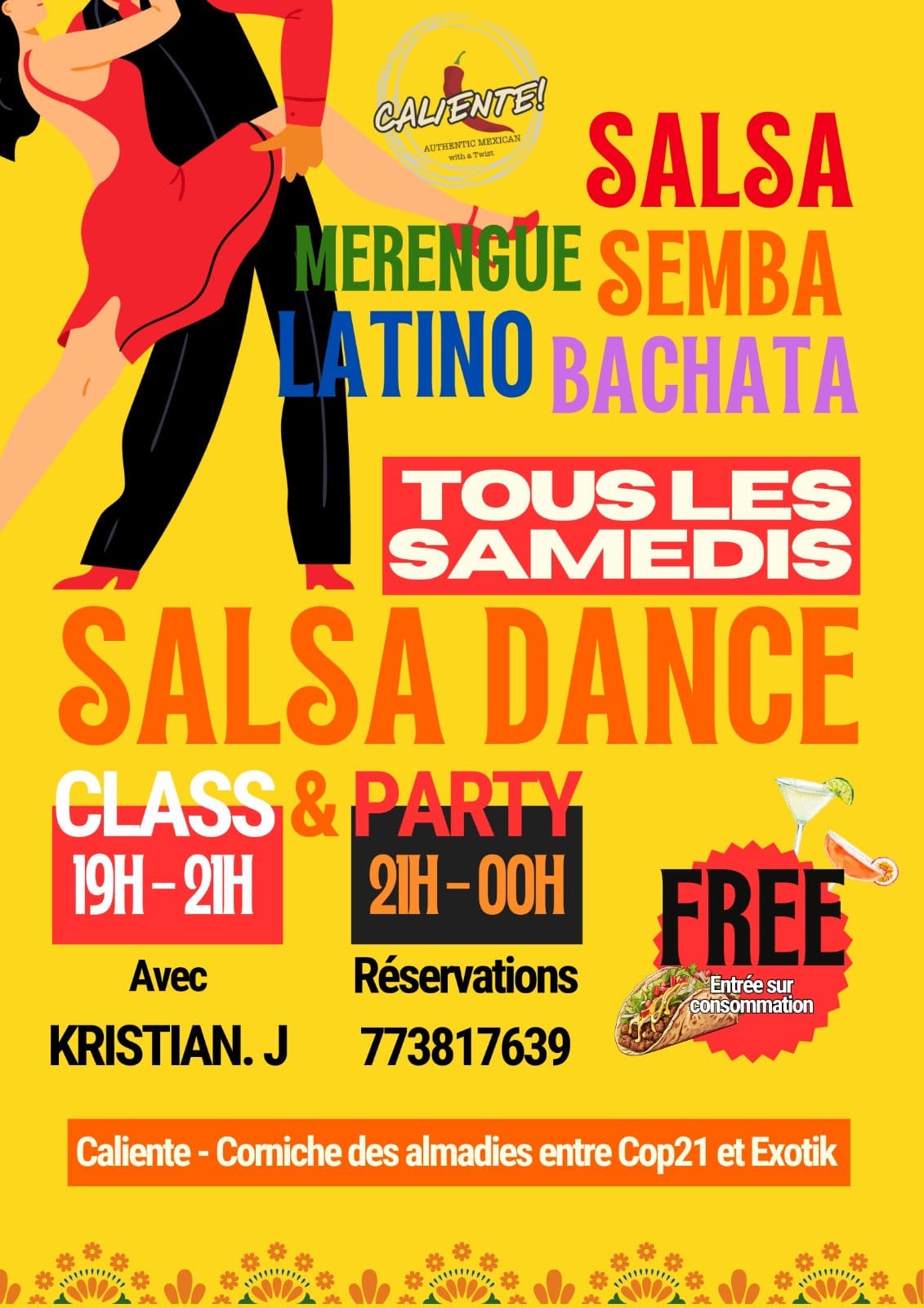 Saturday Salsa — Caliente Dakar (Almadies) — Dakar