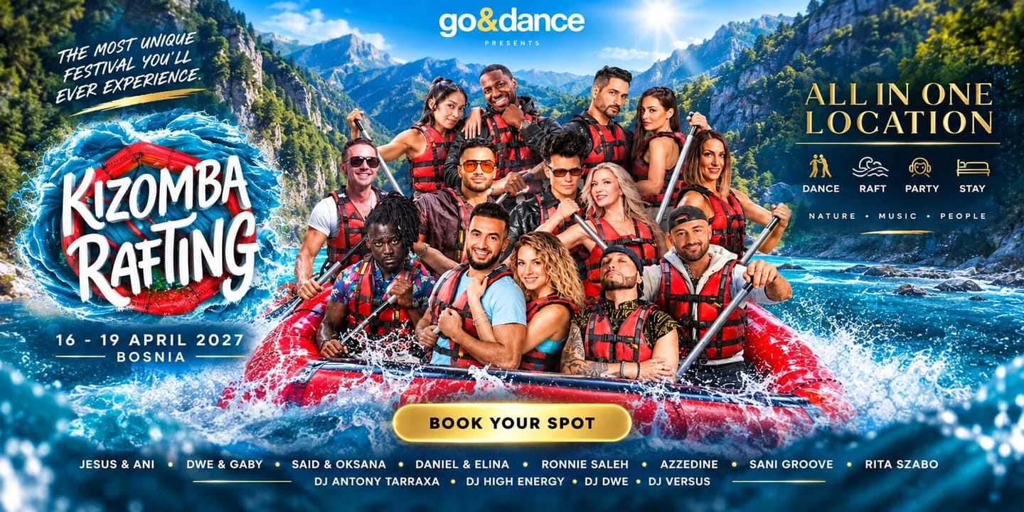 Kizomba Rafting 2027 — The world's only Kizomba & Rafting experience — Foča