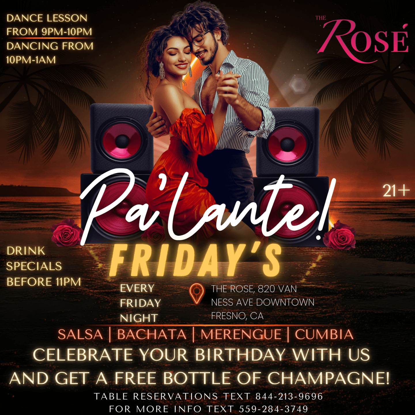 Pa'Lante Fridays Latin Party at The Rosé — Fresno