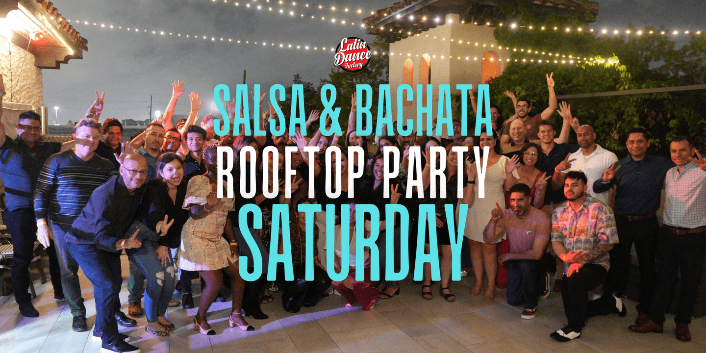 Saturday salsa rooftop at Ivy Bar and Bistro — Houston