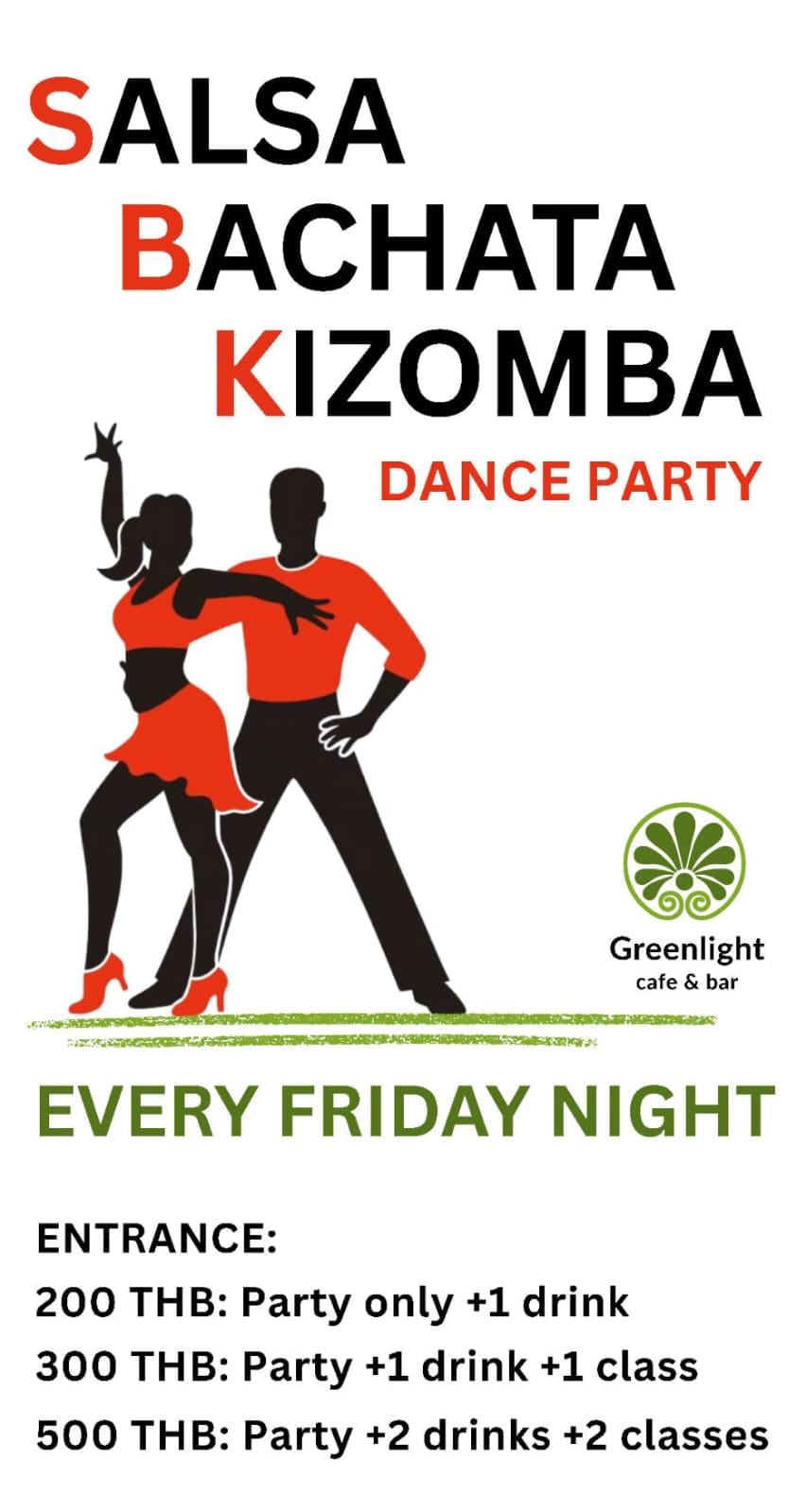 Friday Salsa Nights at Greenlight Café — Koh Samui