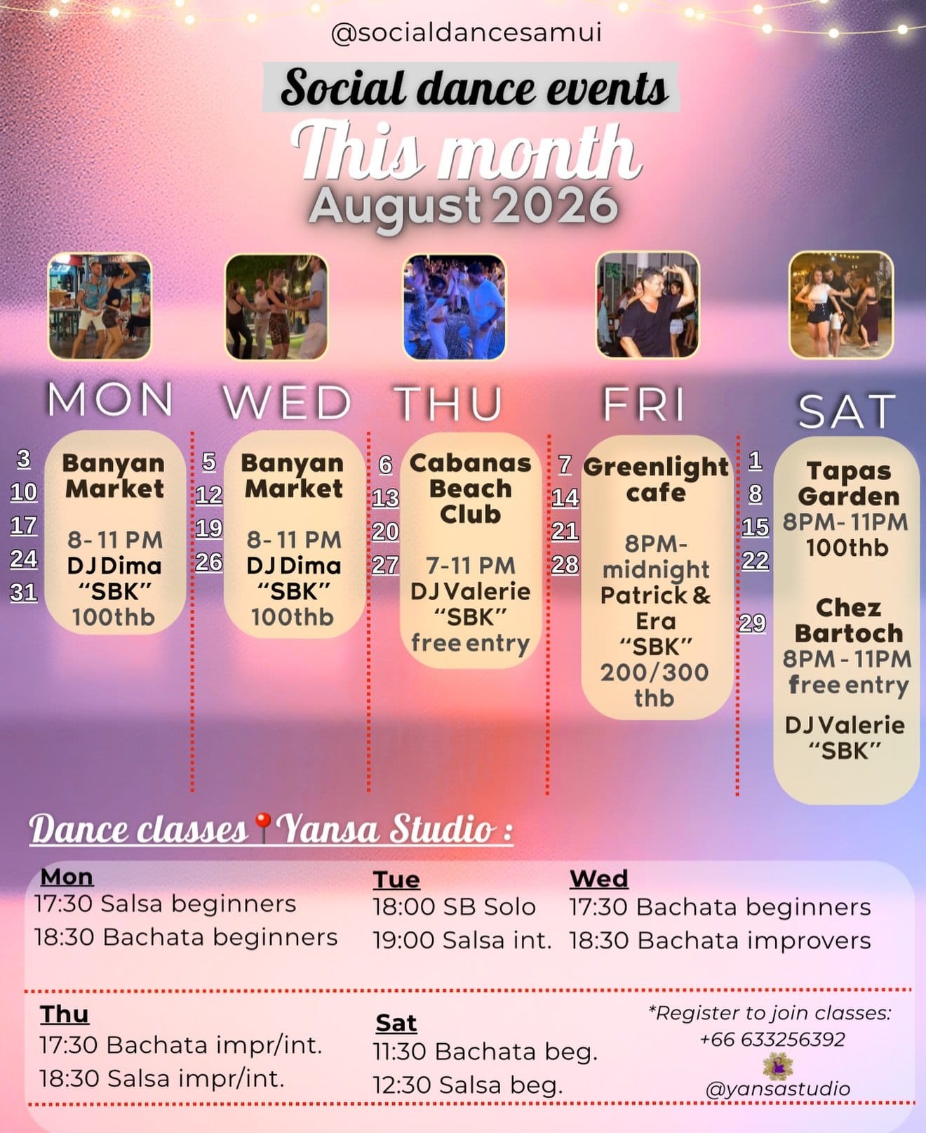 SBK Saturday at Chez Bartoch — Koh Samui