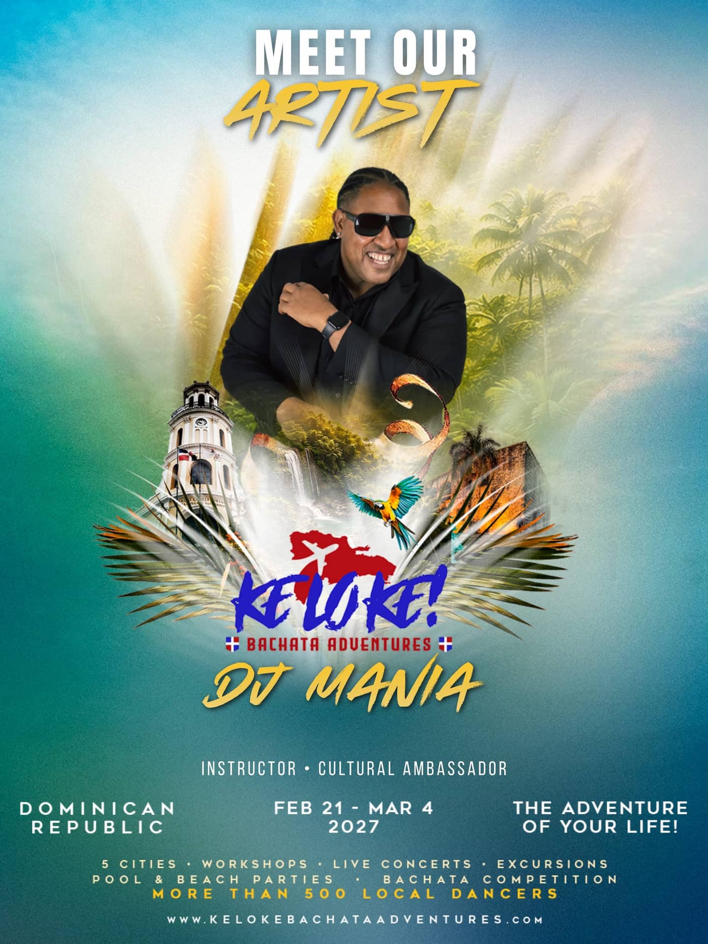 Keloke Bachata Adventures Winter Edition 2027 — Las Terrenas