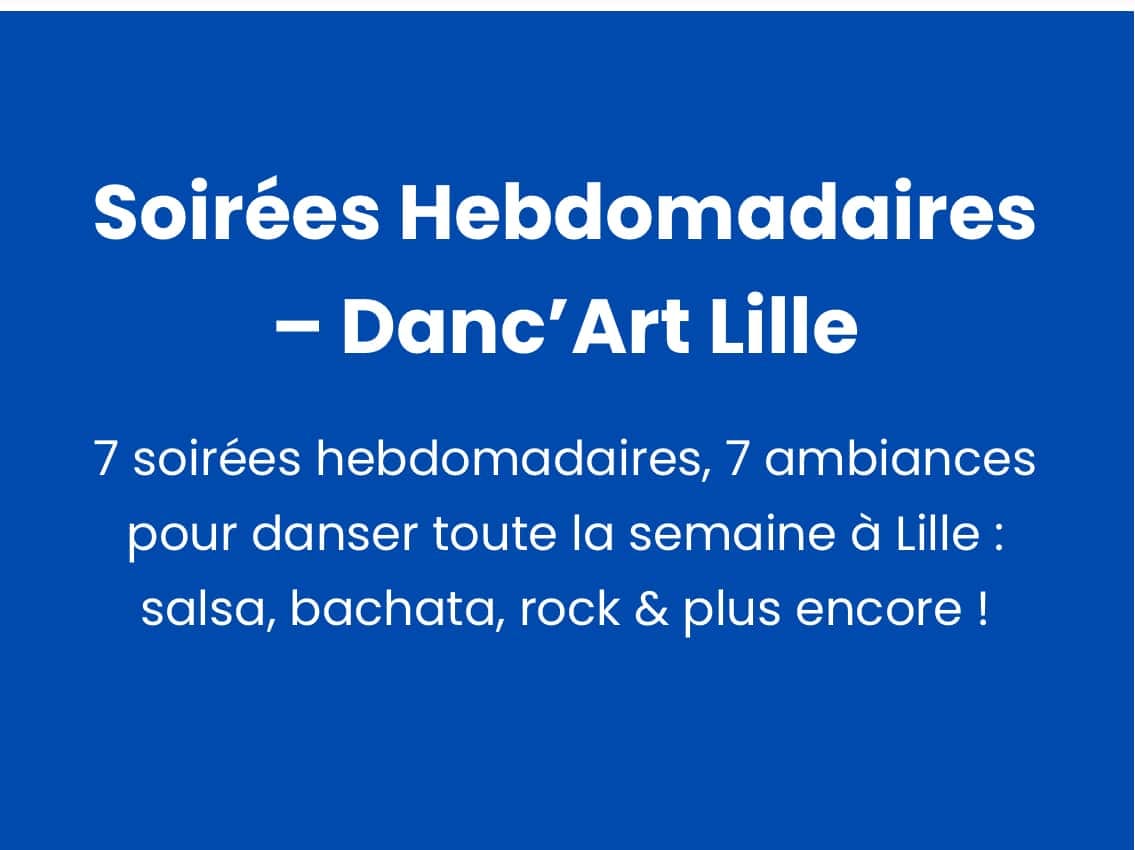 Danc'Art — Friday Bachata Studio 4 — Lille
