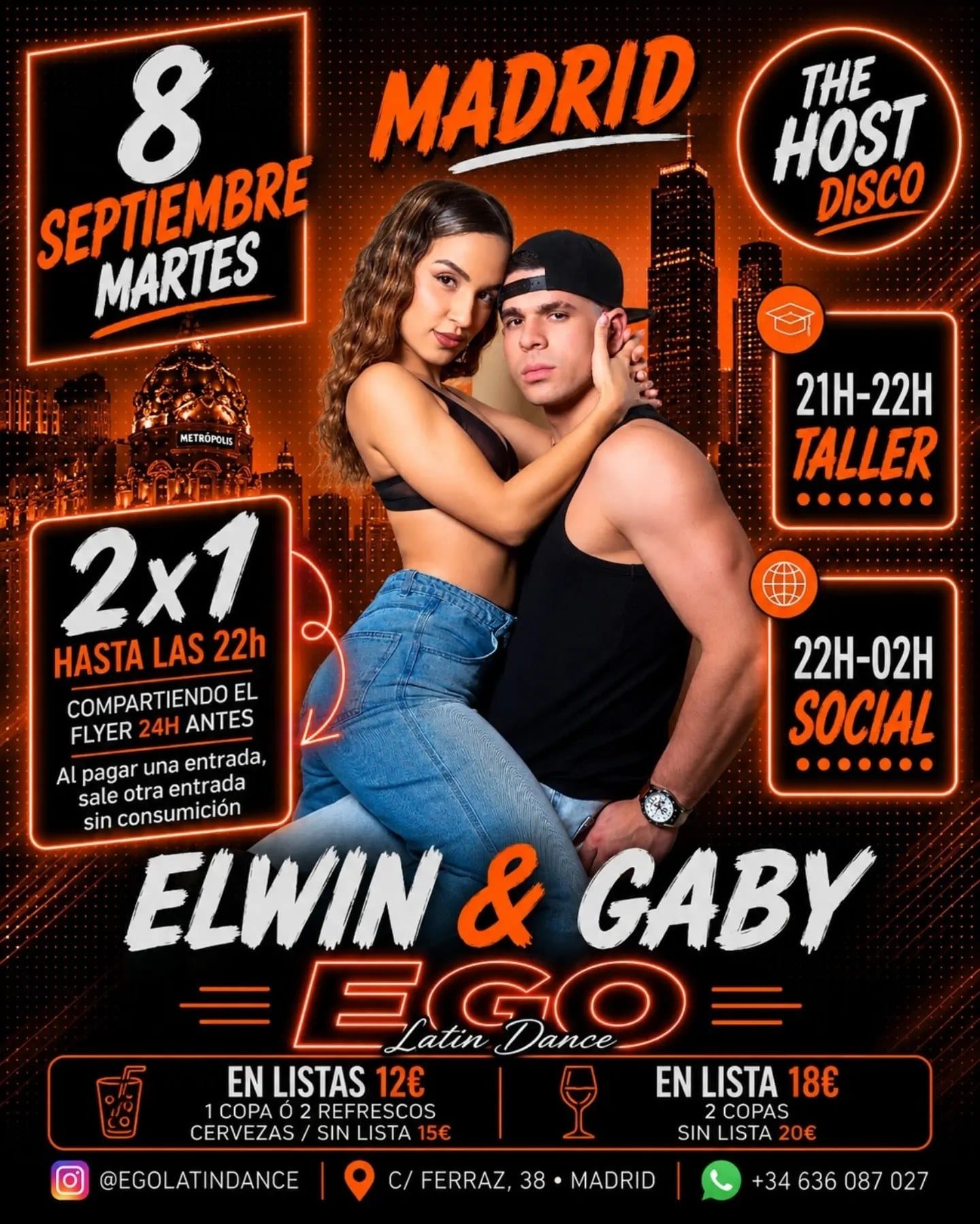 Ego Latin Dance — Tuesday Bachata at The Host — Madrid