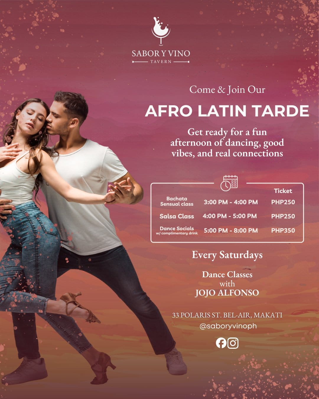 Afro Latin Tarde at Sabor Y Vino — Manila