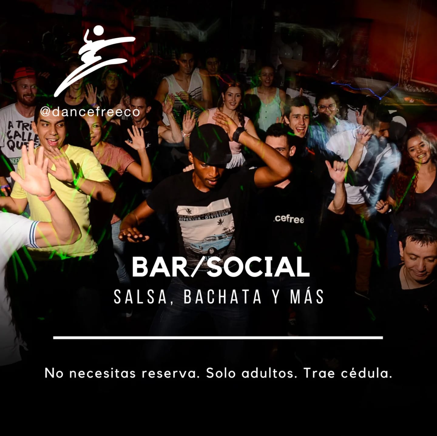 Bar/Social jueves en DANCEFREE (salsa & bachata) — Medellín