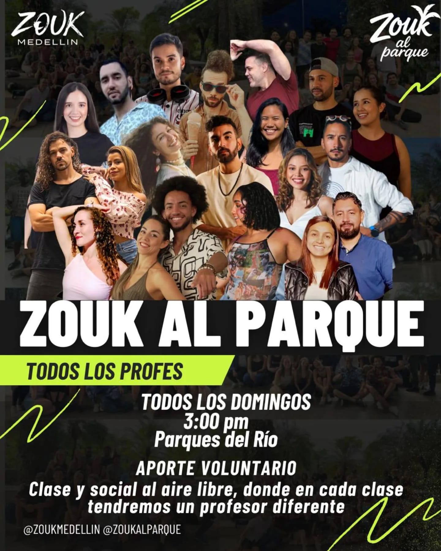 Zouk al Parque (domingos en Parques del Río) — Medellín