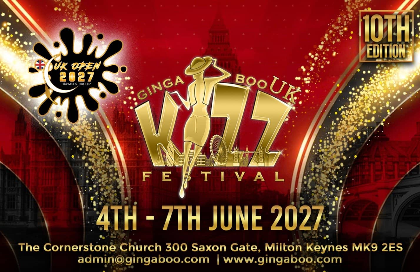 Ginga Boo UK Kizomba Festival 2027 — Milton Keynes