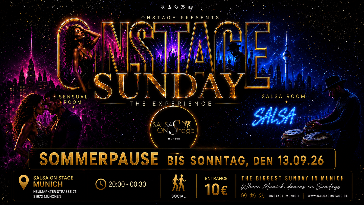 Bachata Sensual & Salsa Sunday Party at Salsa OnStage — Munich