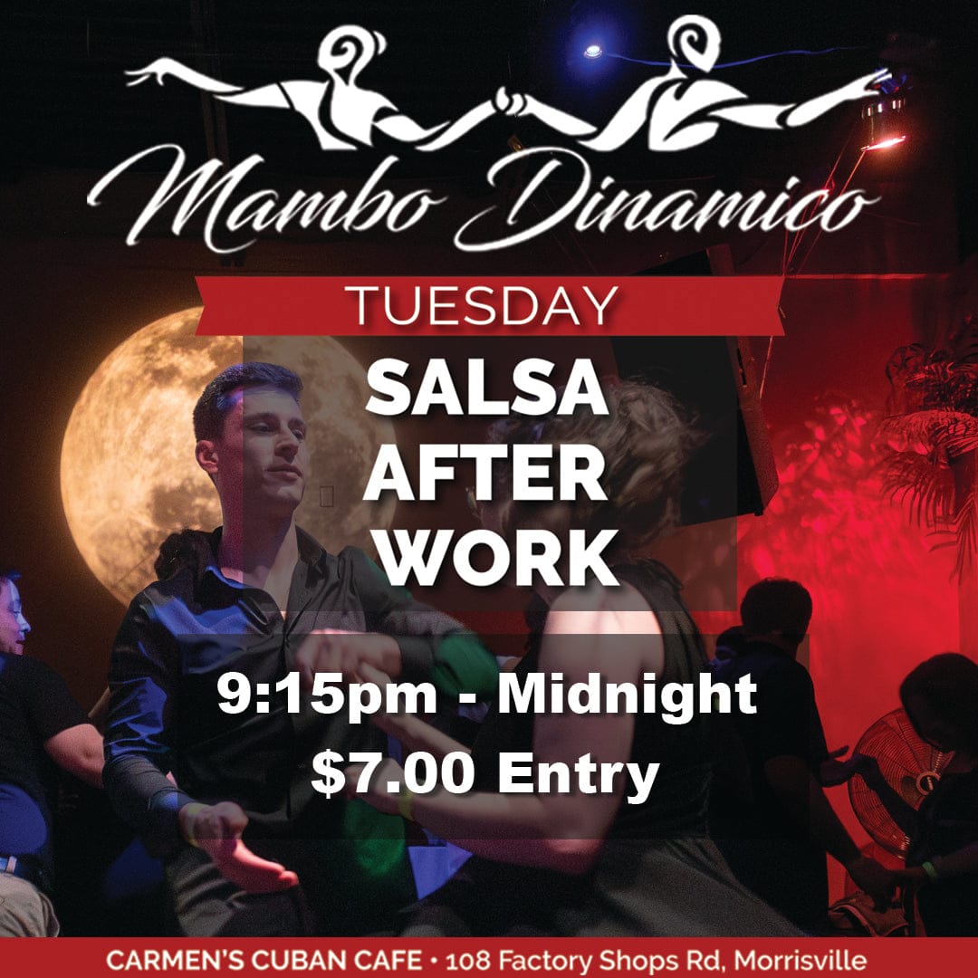 Tuesday Salsa After Work Social at Carmen's Cuban Cafe — Raleigh