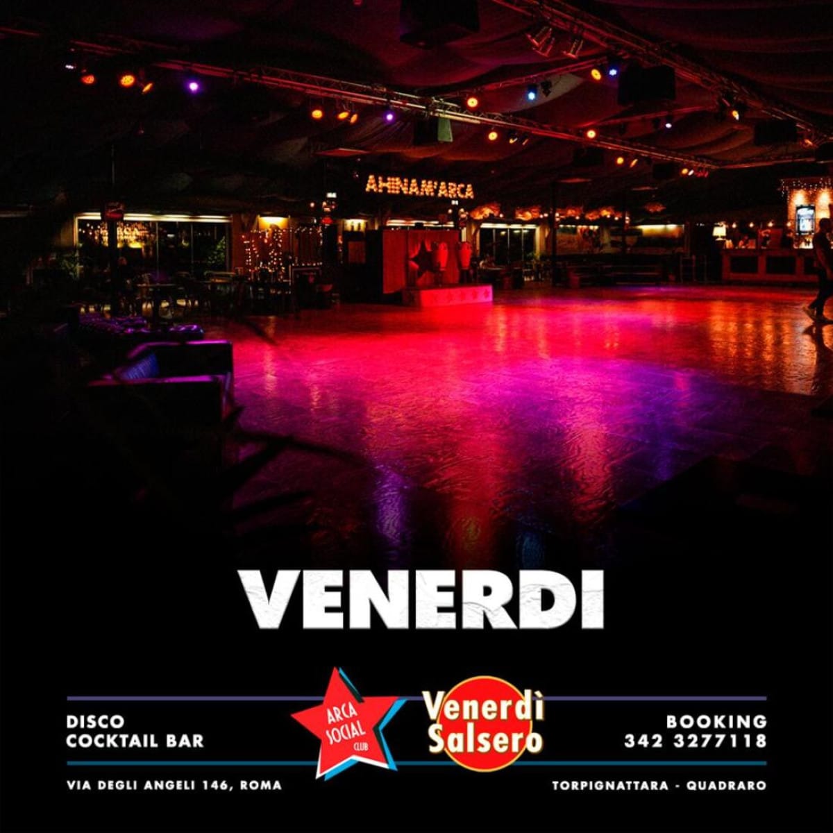 Salsa & Bachata Night at Arca Social Club — Rome