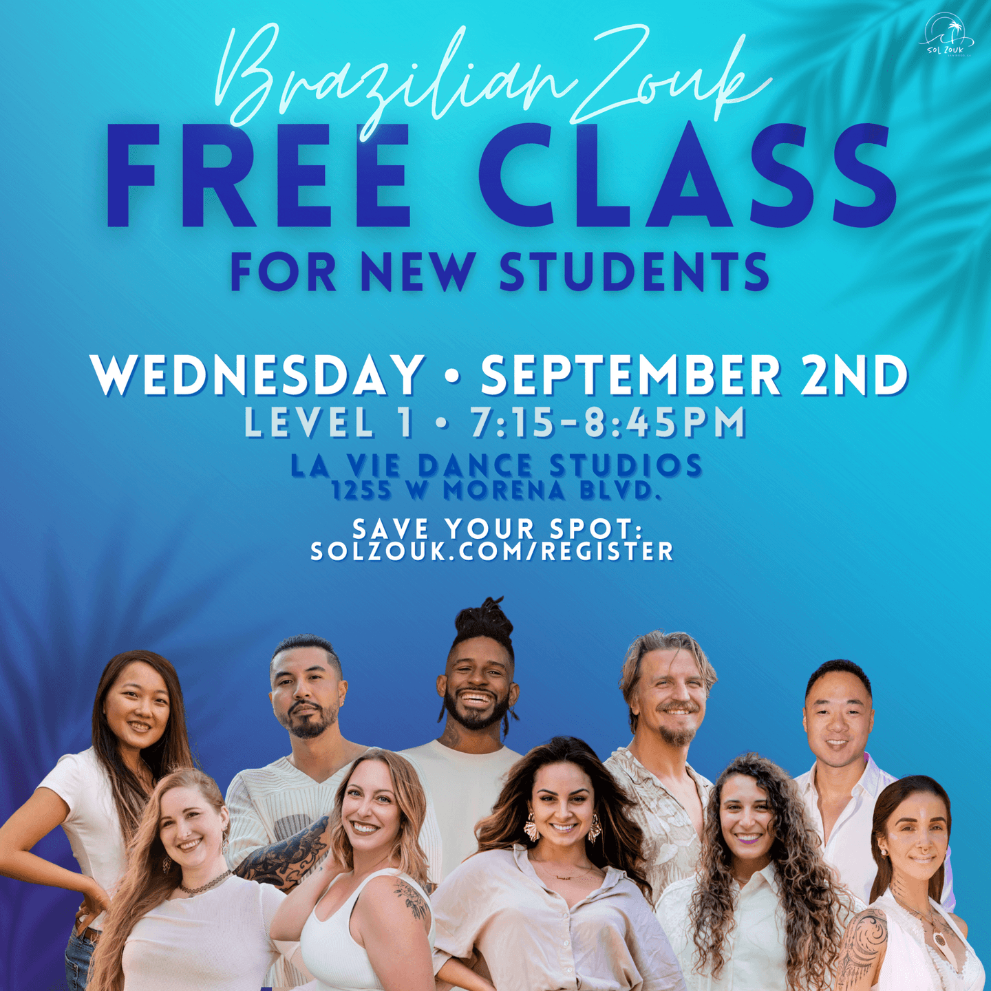 Sol Zouk Thursday pratica & social at La Vie Dance Studios — San Diego