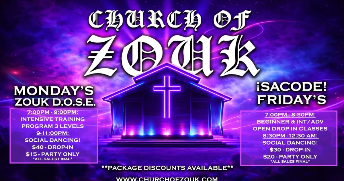 ¡SACODE! Fridays at Church of Zouk — San Francisco