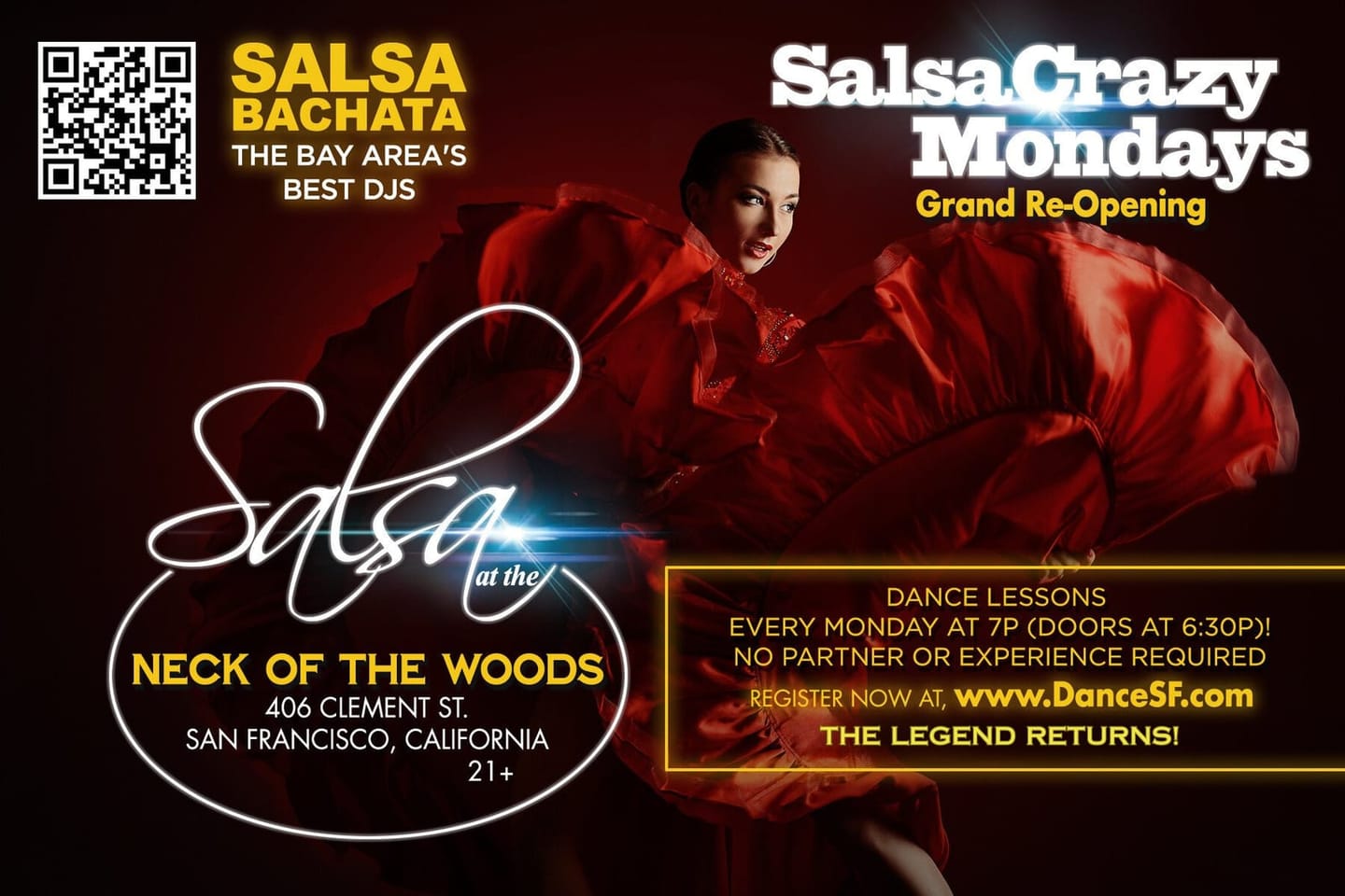 SalsaCrazy Mondays at Neck of the Woods — San Francisco