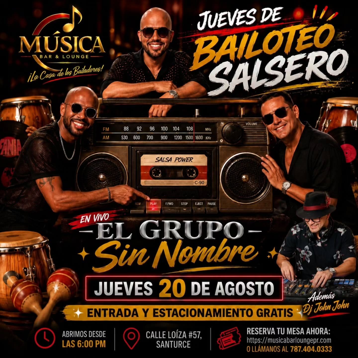 Jueves de Bailoteo Salsero at Música Bar & Lounge — San Juan