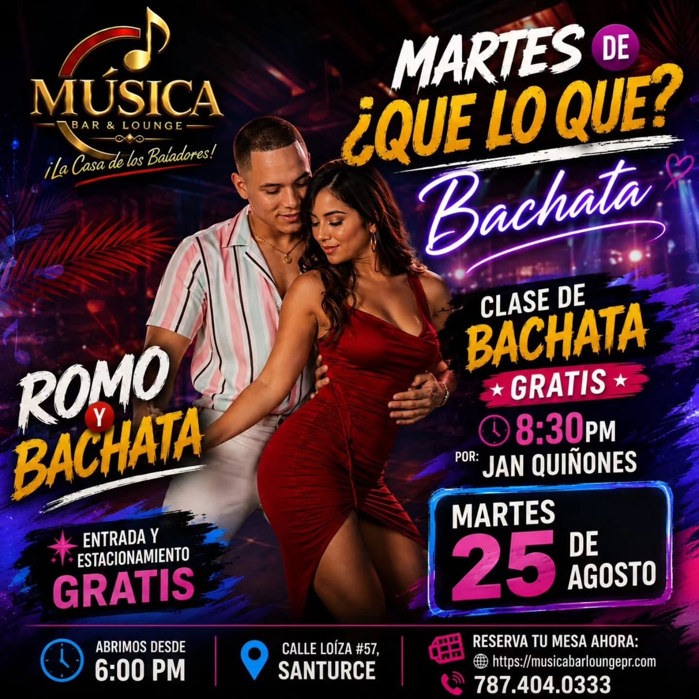 Martes de Bachata at Música Bar & Lounge — San Juan