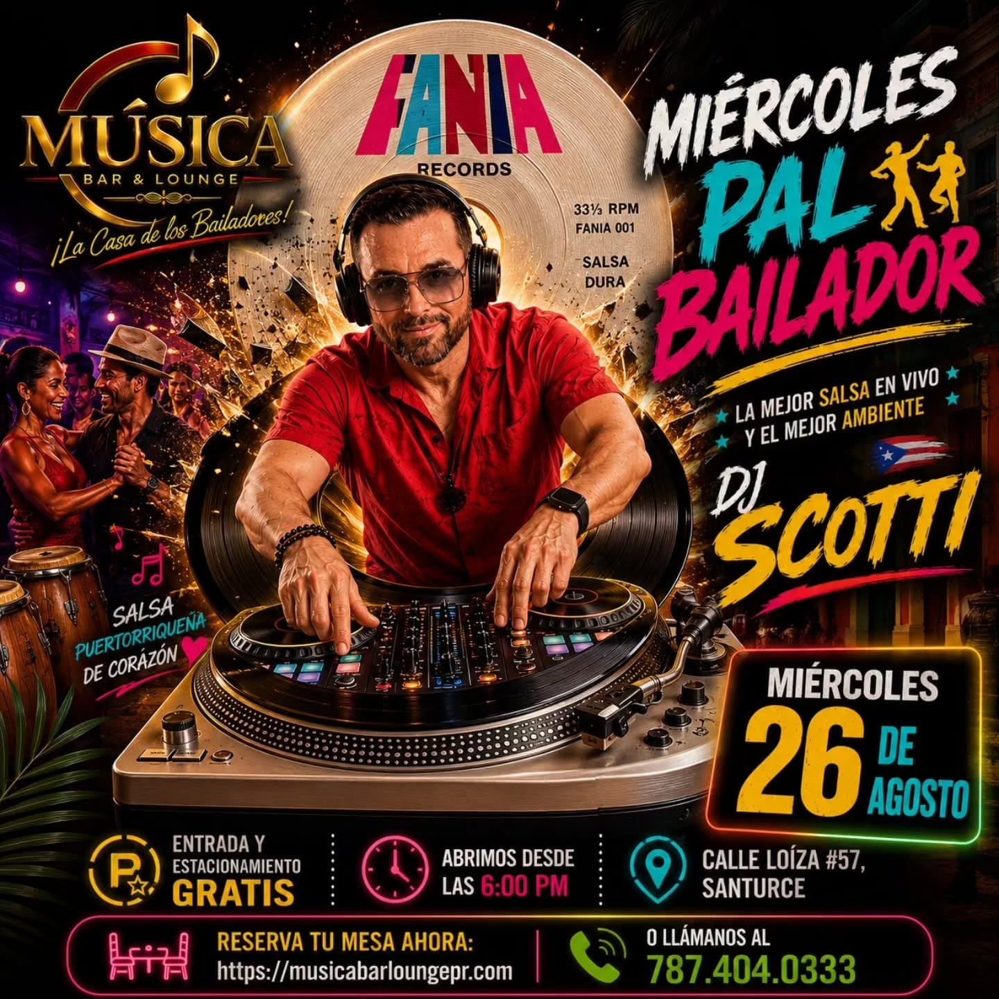 Miércoles Pa'l Bailador at Música Bar & Lounge — San Juan