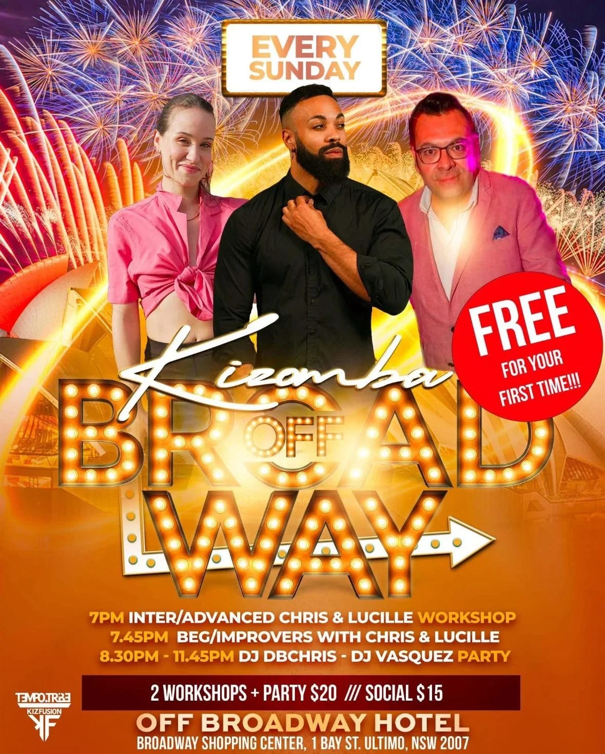 K.O.B — Kizomba Off Broadway (Sundays) — Sydney