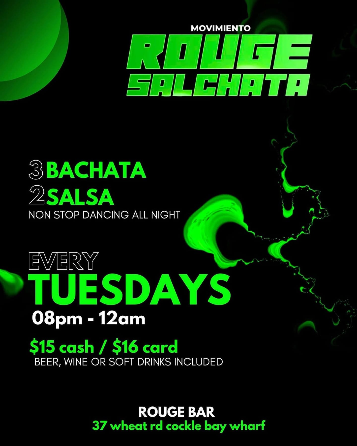 Movimiento Salchata Tuesdays at Rouge Bar — Sydney