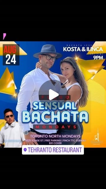 Fuego Bachata Sensual Mondays at Tehranto — Toronto