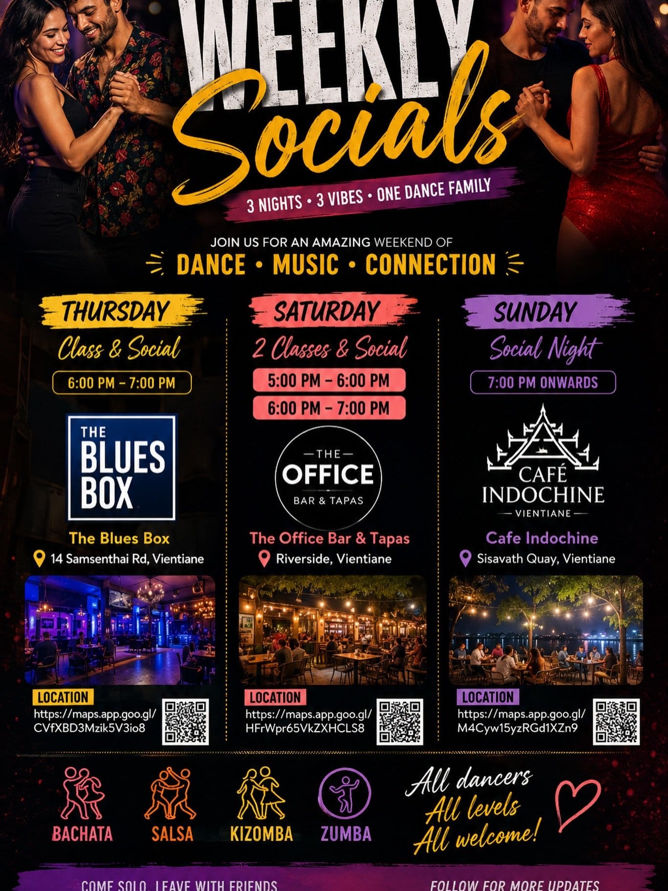 Thursday Class & Social at The Blues Box — Vientiane